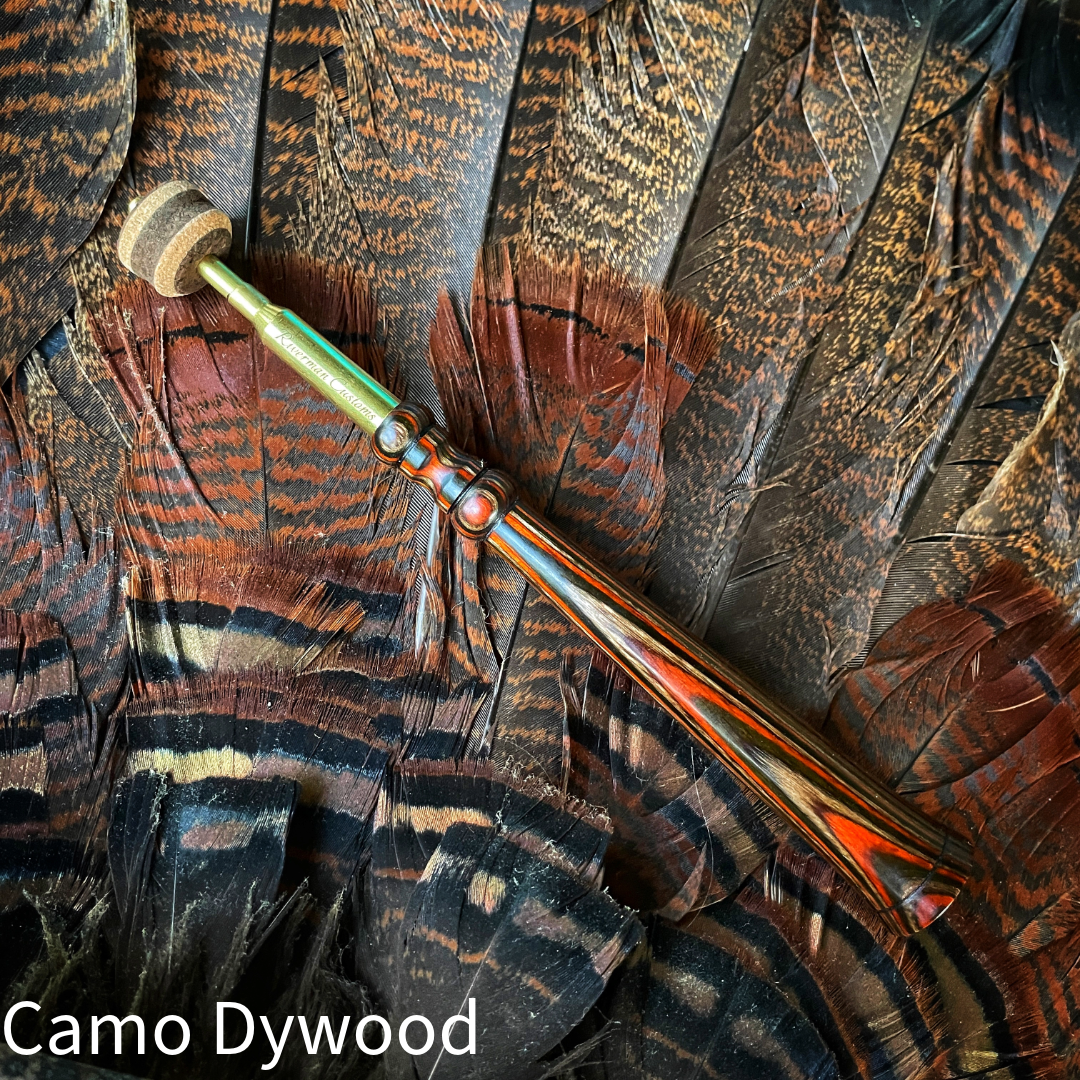 Custom Turkey Trumpet Call Camo Dywood