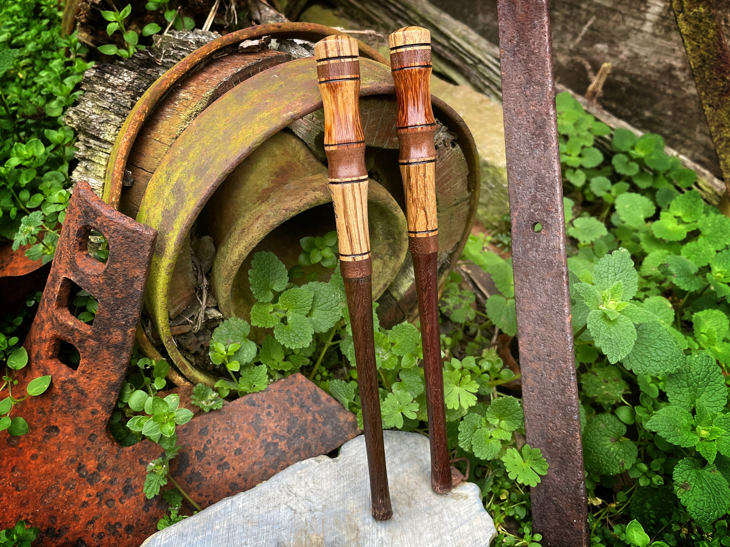 Exotic Elegance Custom Turkey Call Striker Mexican Ebony Katalox Honduran Rosewood Zebrawood Walnut