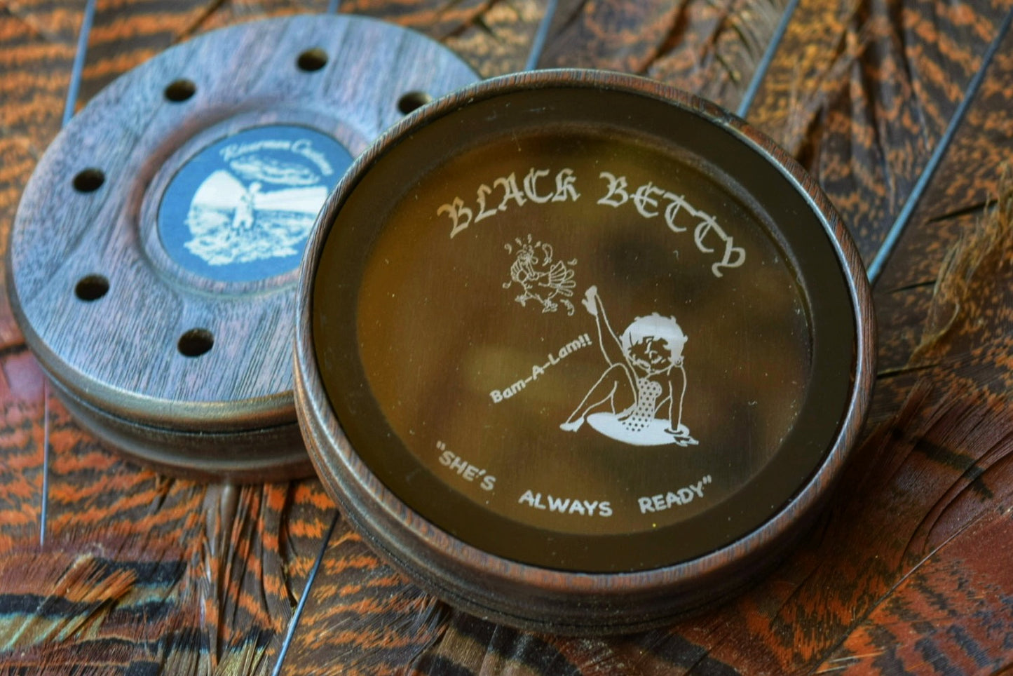 Black Betty Custom Turkey Friction Pot Call Side View