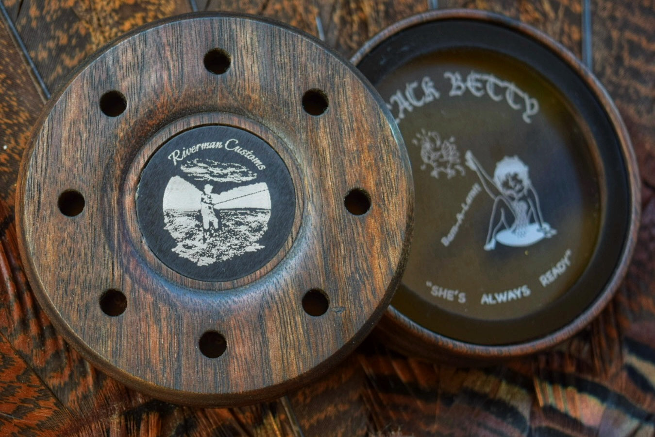 Black Betty Custom Turkey Friction Pot Call Back View