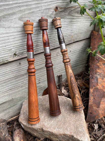 RMC Nostalgic Custom Turkey Trumpet Call, cherry, walnut, spalted red oak, acrylic mouthpiece