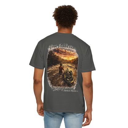 True Addiction - Kayak River Fishing T-Shirt