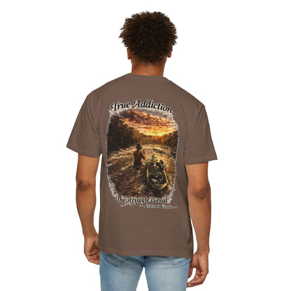 True Addiction - Kayak River Fishing T-Shirt