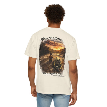 True Addiction - Kayak River Fishing T-Shirt