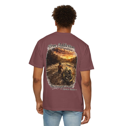 True Addiction - Kayak River Fishing T-Shirt