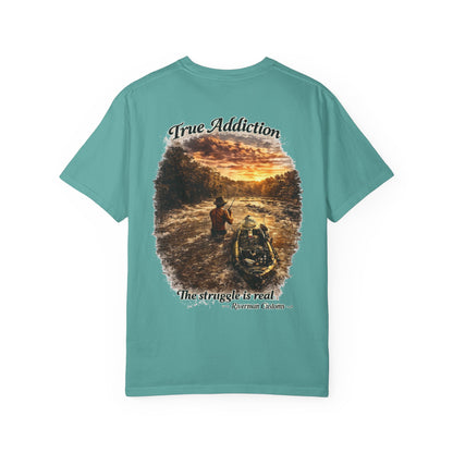 True Addiction - Kayak River Fishing T-Shirt