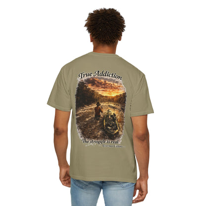 True Addiction - Kayak River Fishing T-Shirt