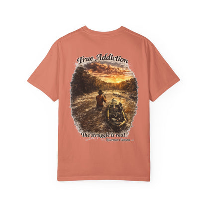 True Addiction - Kayak River Fishing T-Shirt
