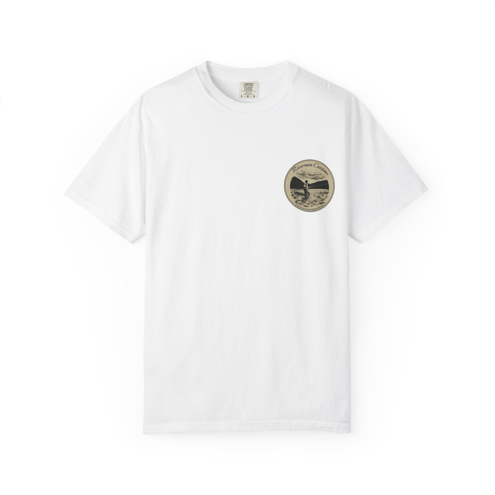 T-shirt Pêche Foscoe, NC Fly Fishing – XL, Bleu, 100% Coton, Neuf