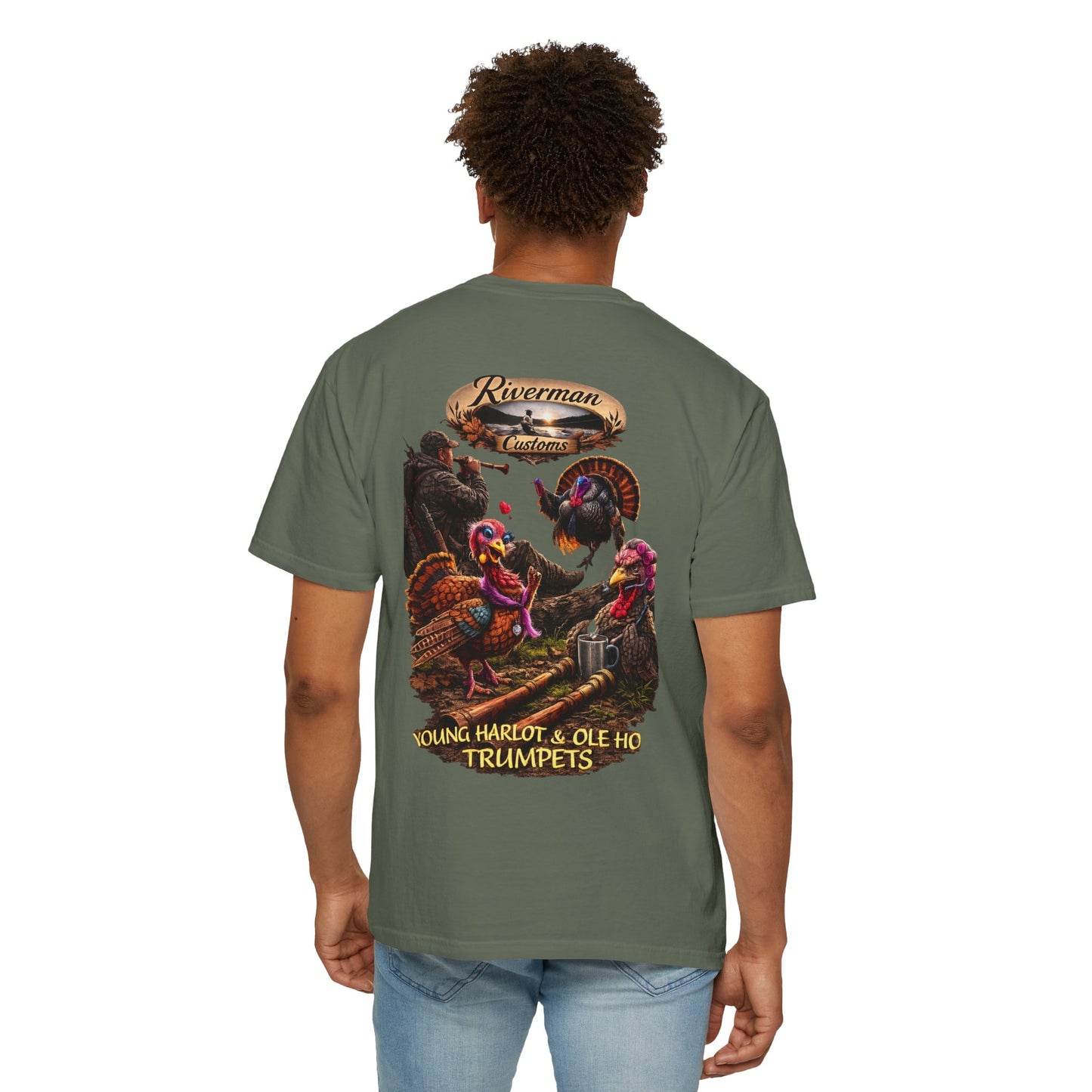 Ole Ho & Young Harlot Turkey Trumpet T-Shirt