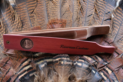 custom turkey long box call walnut purpleheart