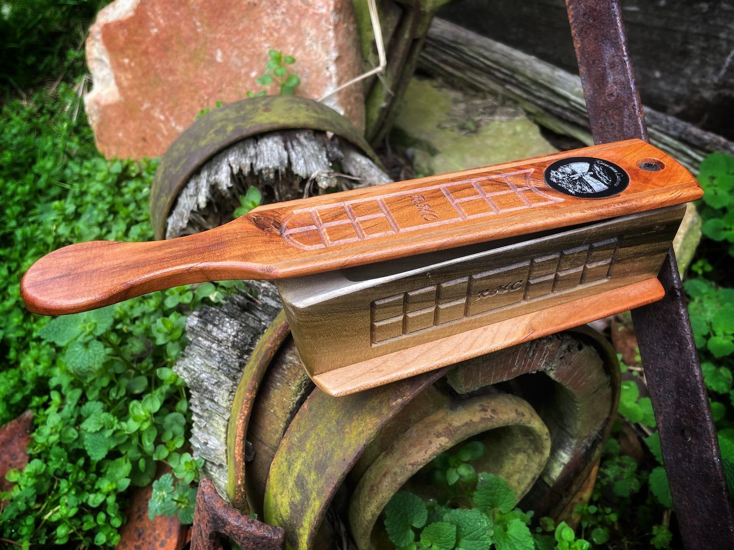 Checkered Short Box Custom Turkey Call Cherry Mineral Poplar