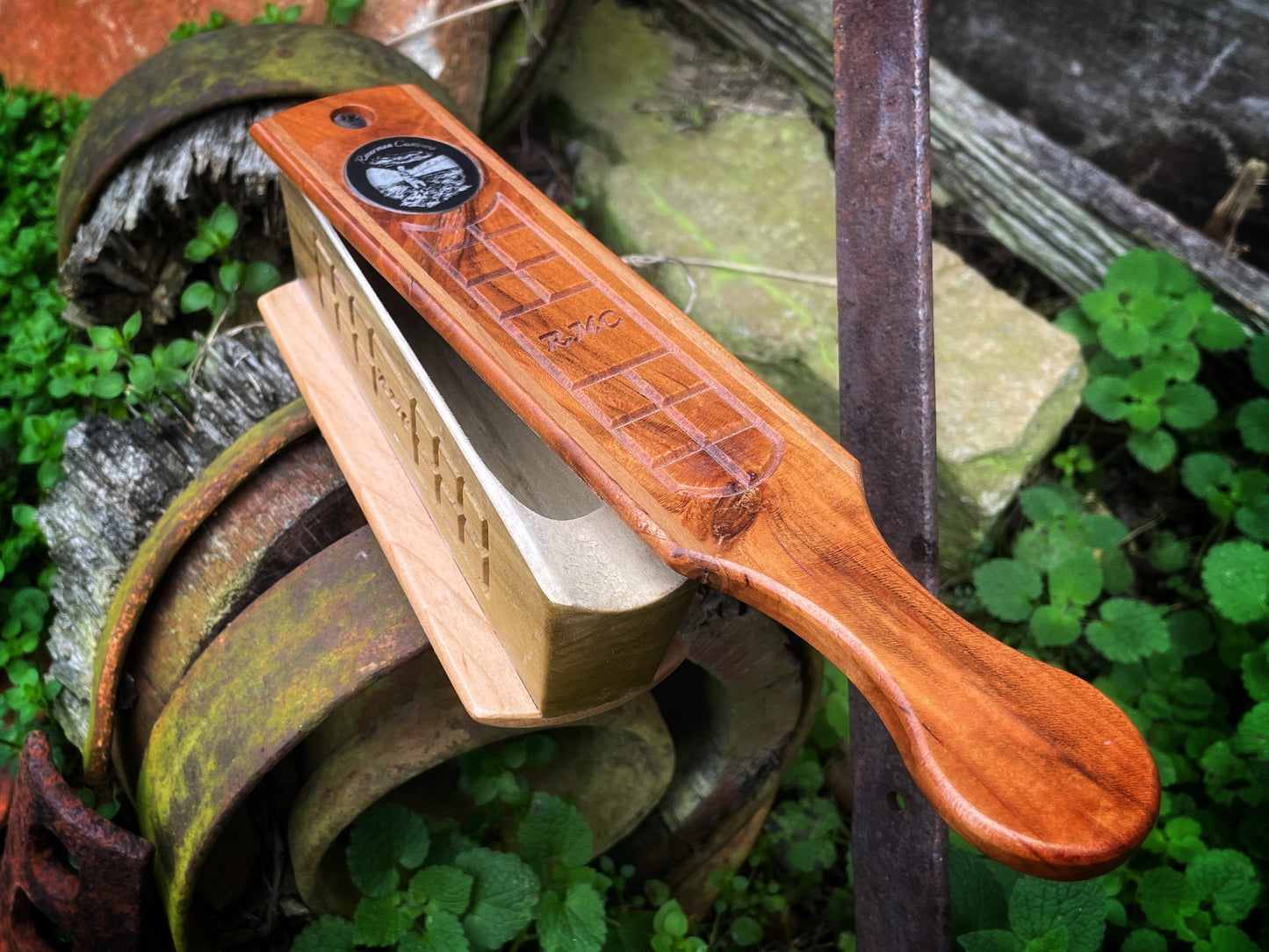 Checkered Short Box Custom Turkey Call Cherry Mineral Poplar