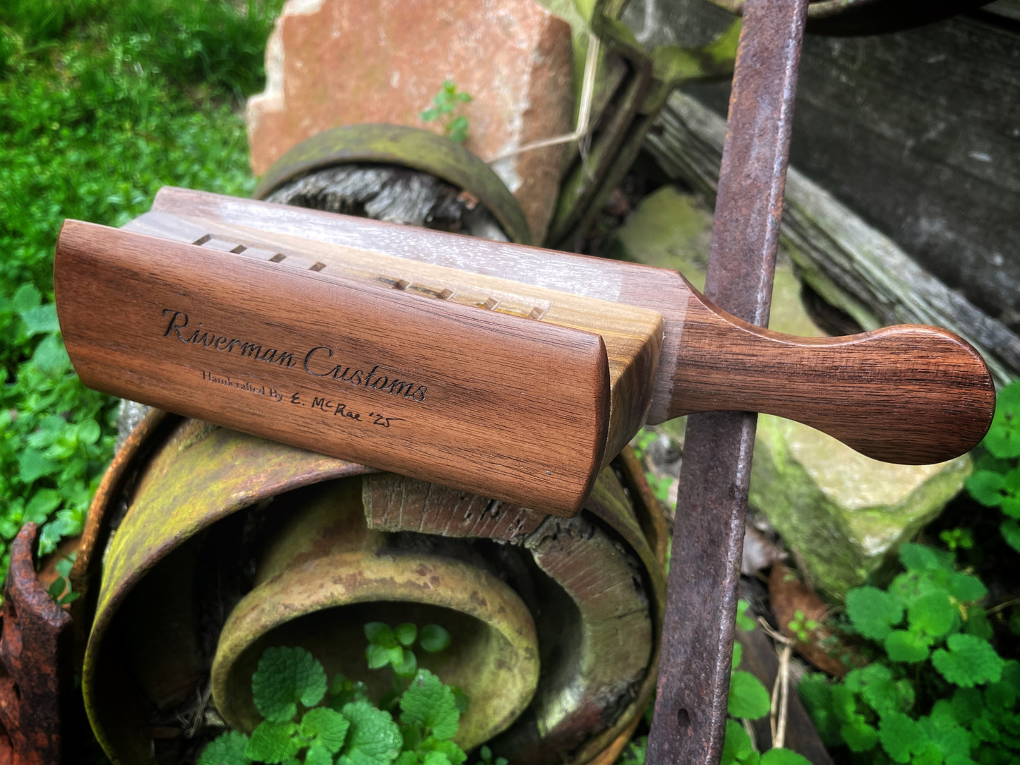 Checkered Short Box Custom Turkey Call Walnut Mineral Poplar