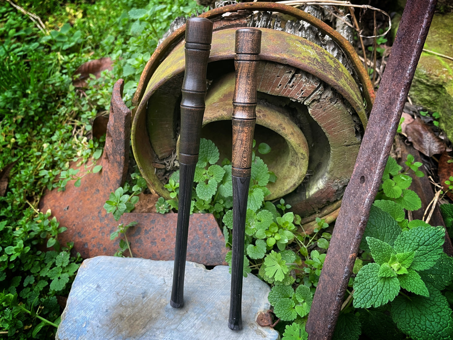 Black Magic Custom Turkey Call Striker Laminate Walnut Cherry Antiqued