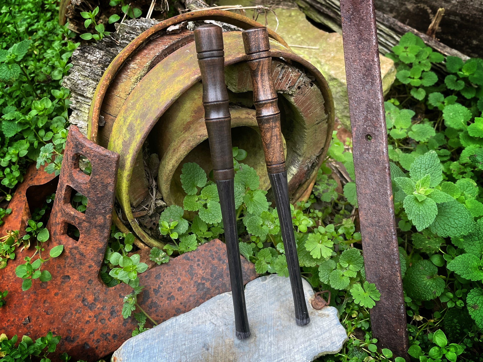Black Magic Custom Turkey Call Striker Laminate Walnut Cherry Antiqued
