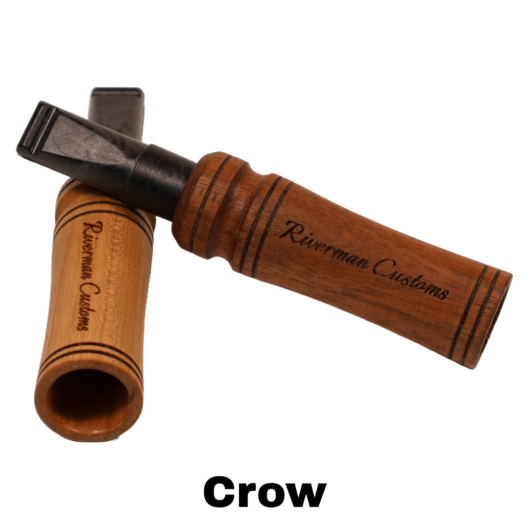 crow calls walnut and cherry labeled